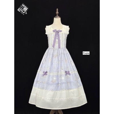 Miss Point Goose's Flower Basket Square Collar JSK(Reservation/3 Colours/Full Payment Without Shipping)